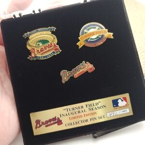 Braves‎ Turner Field Inaugural Season Limited Edition Collector Pin Set 492/1997